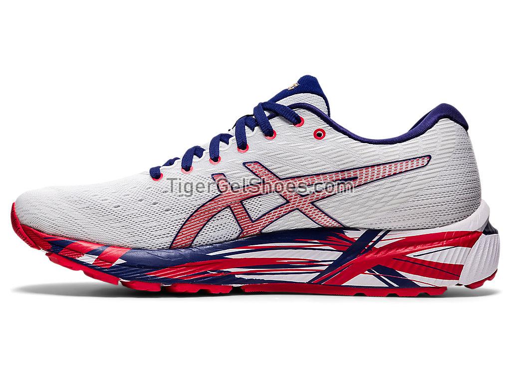 Asics GEL-CUMULUS 22 White/Classic Red 1011B107-100 Mens Running Shoes