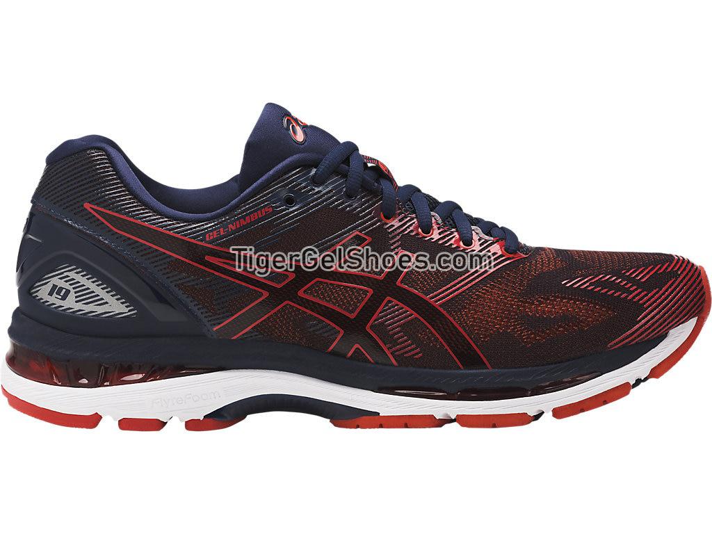Asics GEL-Nimbus 19 Peacoat/Red Clay/Peacoat T700N-5806 Mens Running Shoes