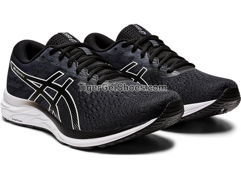 Asics GEL-Excite 7 (4E) Black/White 1011A656-001 Mens Running Shoes
