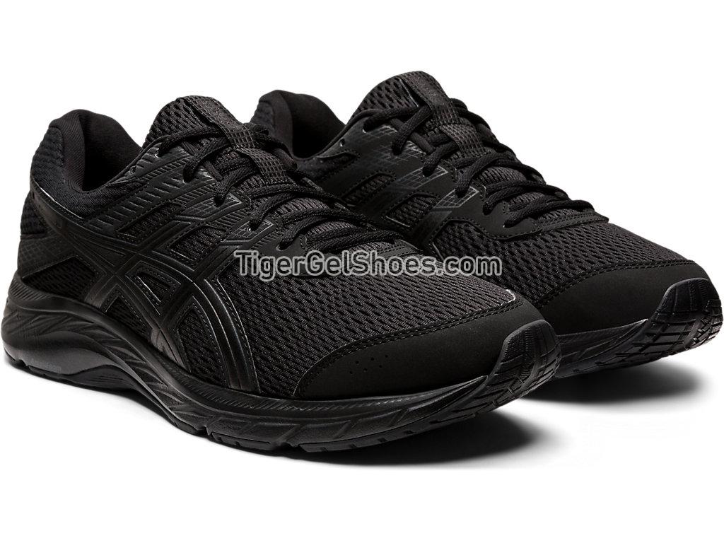 Asics GEL-CONTEND 6 Black/Black 1011A667-002 Mens Running Shoes