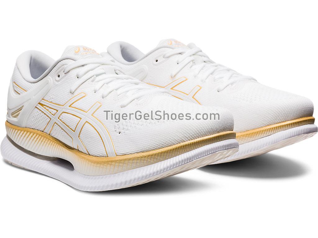 Asics METARIDE White/Pure Gold 1011A142-100 Mens Running Shoes