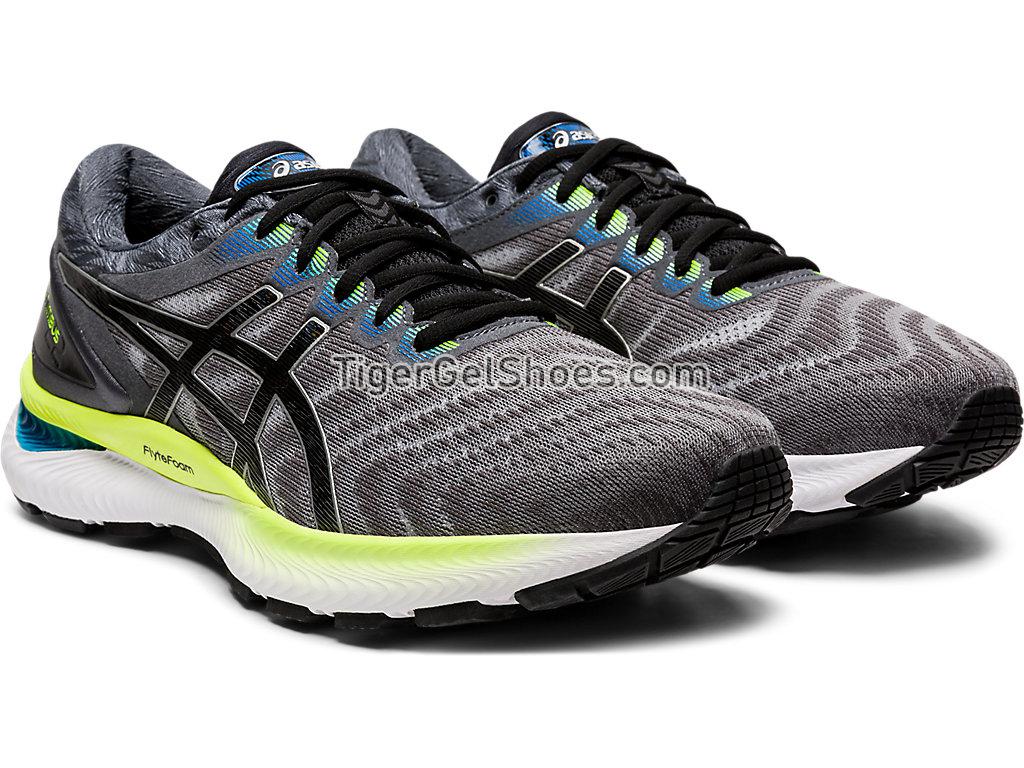 Asics GEL-NIMBUS 22 Piedmont Grey/Black 1011A680-022 Mens Running Shoes
