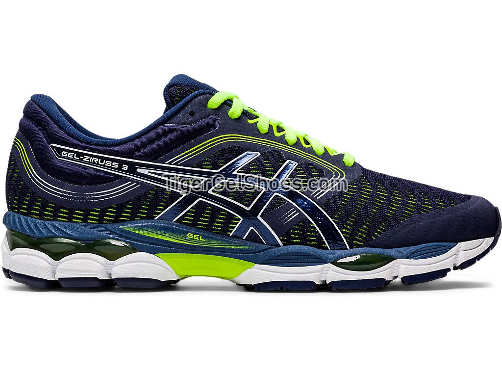 Asics GEL-ZIRUSS 3 Peacoat/Safety Yellow 1011A552-402 Mens Running Shoes