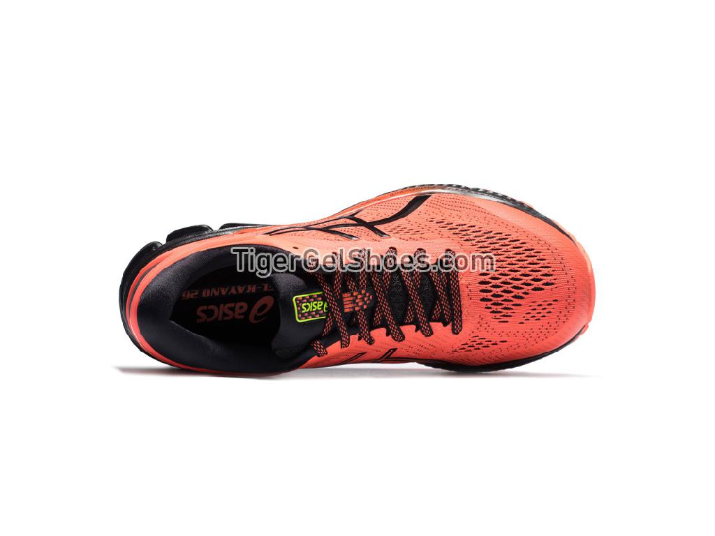 Asics GEL-KAYANO 26 Flash Coral/Orange/Black 1011A536-700 Mens Running Shoes