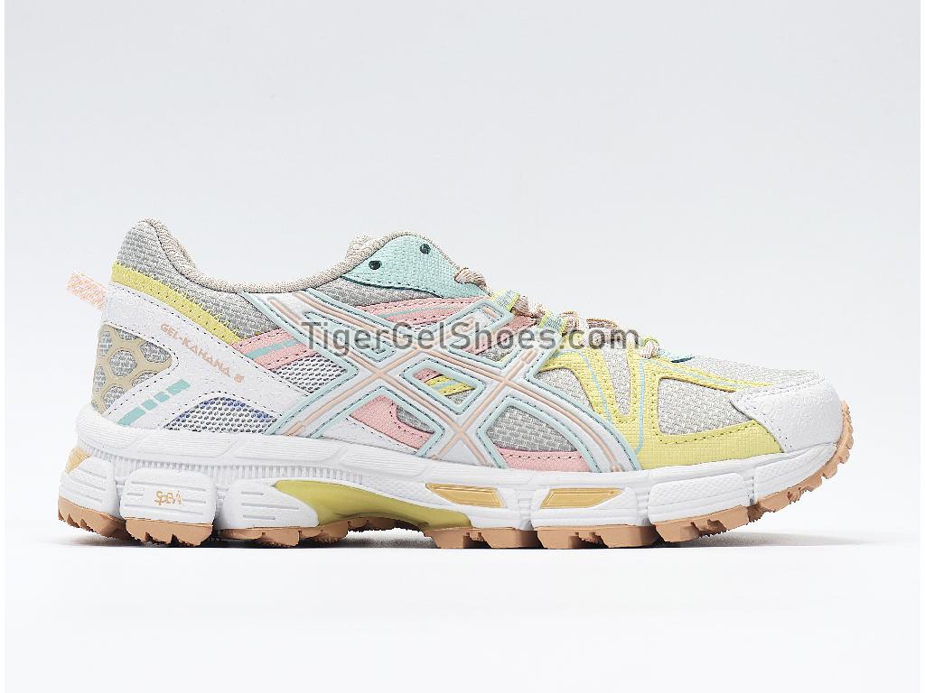 Asics GEL-KAHANA 8 Grey/Pink/Yellow/Blue/White 1012A978-020 Womens Trail Running Shoes
