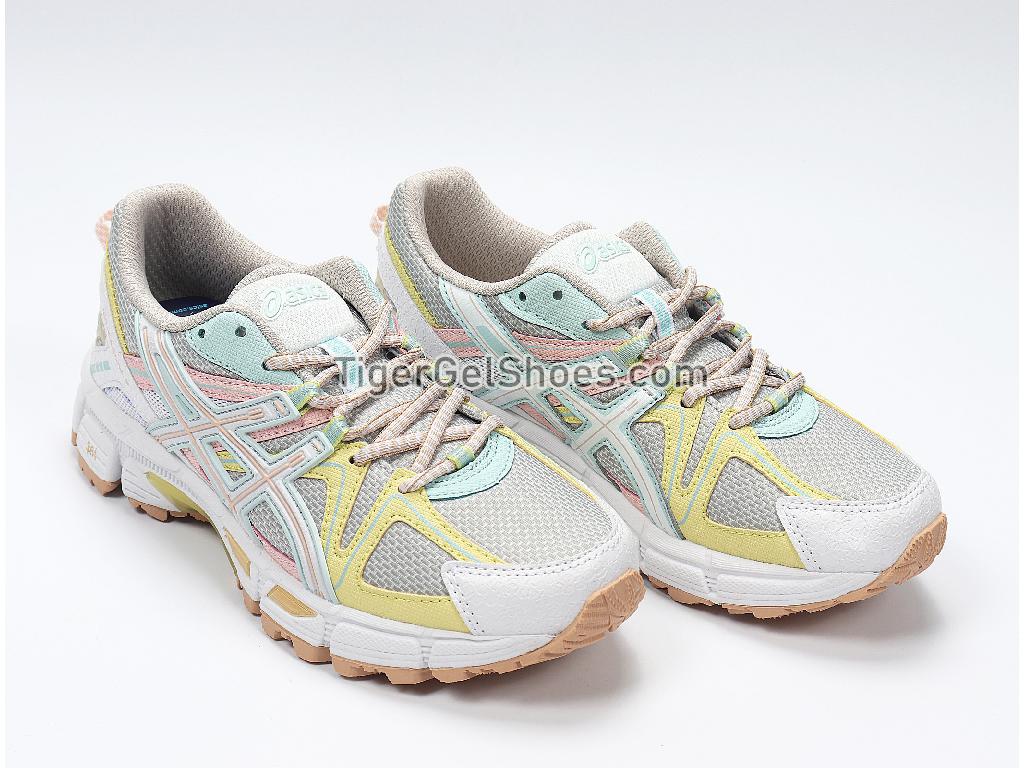 Asics GEL-KAHANA 8 Grey/Pink/Yellow/Blue/White 1012A978-020 Womens Trail Running Shoes