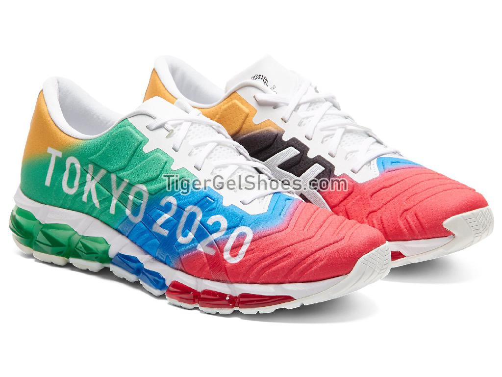 Asics GEL-QUANTUM 360 5 TOKYO 2020 Green/Red/Blue/Yellow/White 1021A246-960 Mens Running Shoes