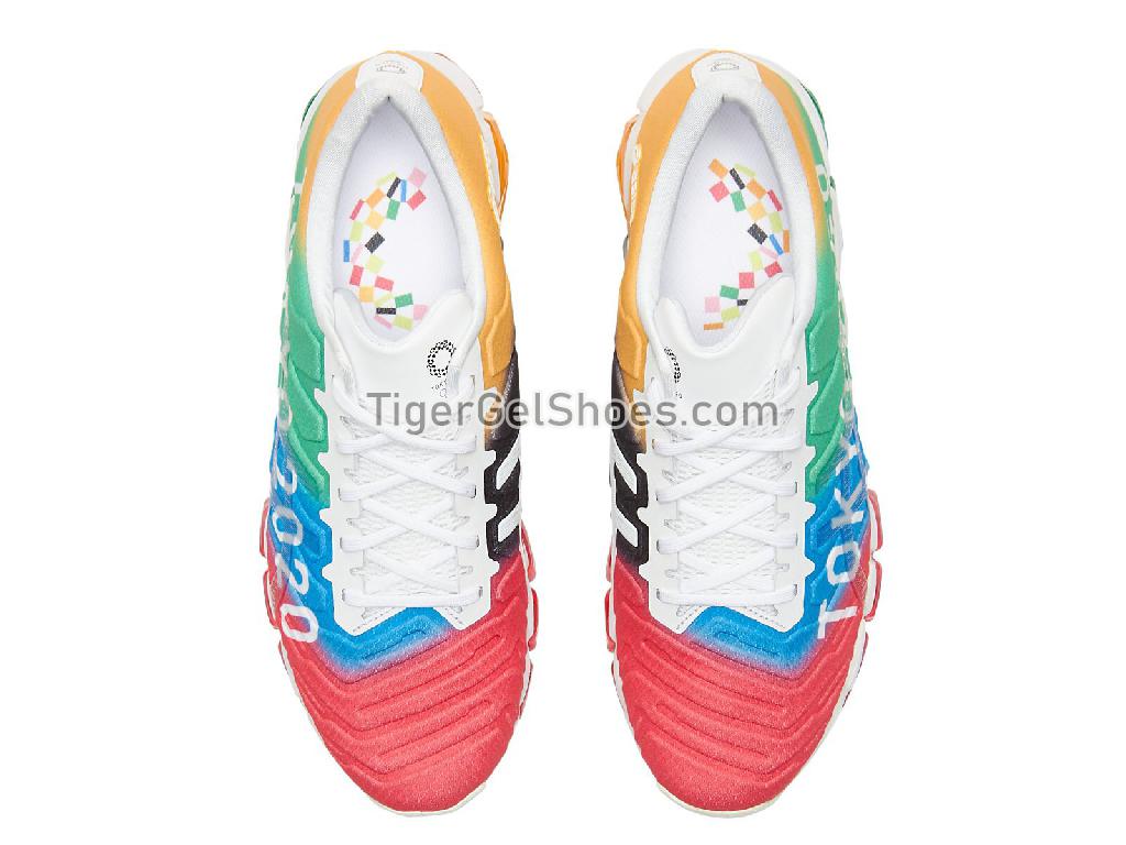 Asics GEL-QUANTUM 360 5 TOKYO 2020 Green/Red/Blue/Yellow/White 1021A246-960 Mens Running Shoes