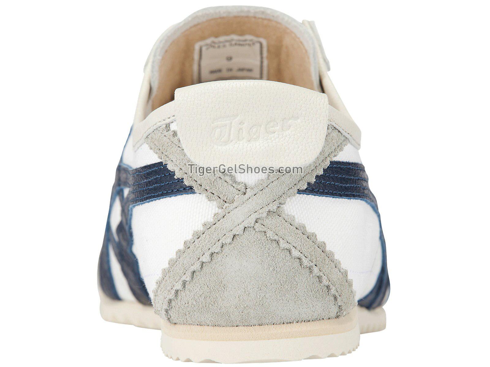 Onitsuka Tiger Mexico SLIP-ON Deluxe White/Indigo Blue/Grey 1182A134-101 Mens Womens Shoes