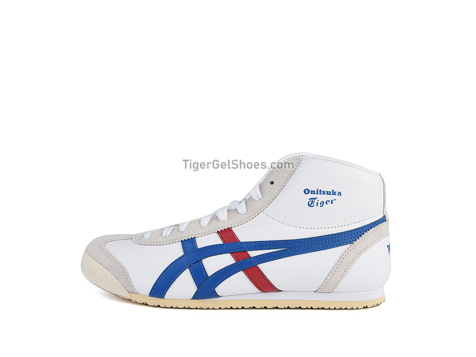 Onitsuka Tiger Mexico 66 Mid-Runner White/Daphne/Blue/Red DL409-0143 Mens Womens Shoes