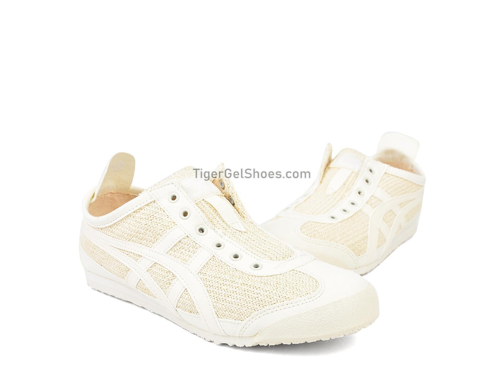 Onitsuka Tiger Mexico 66 SLIP-ON Cream/Cream 1182A046-101 Mens Womens Shoes