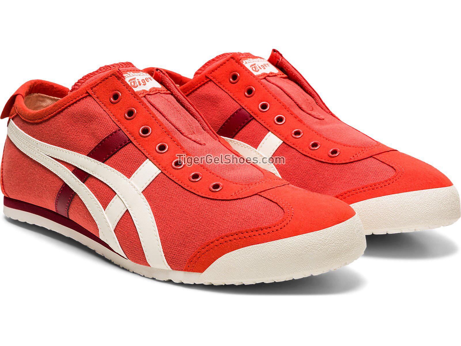 Onitsuka Tiger Mexico 66 SLIP-ON Red Snapper/Birch 1183A360-601 Mens Womens Shoes
