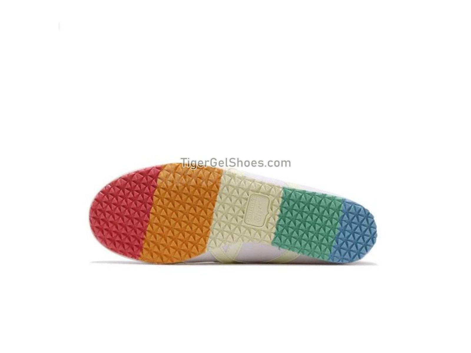 Onitsuka Tiger Mexico 66 PARATY White/Rainbow 1183A502-100 Mens Womens Shoes