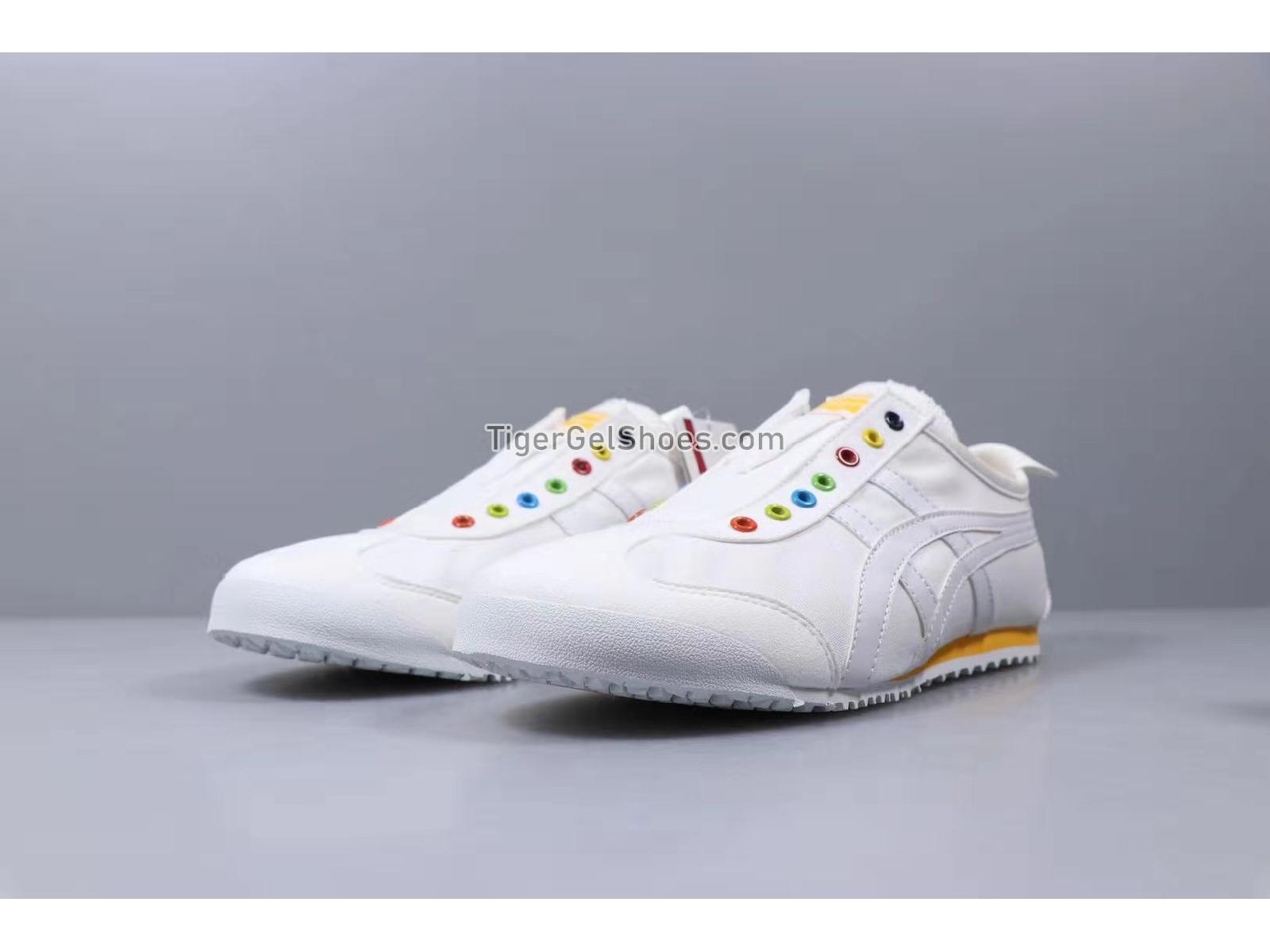 Onitsuka Tiger Mexico 66 SLIP-ON White/Yellow Yellow 1183A540-100 Mens Womens Shoes