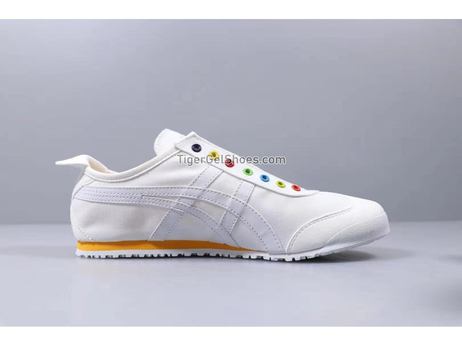 Onitsuka Tiger Mexico 66 SLIP-ON White/Yellow Yellow 1183A540-100 Mens Womens Shoes