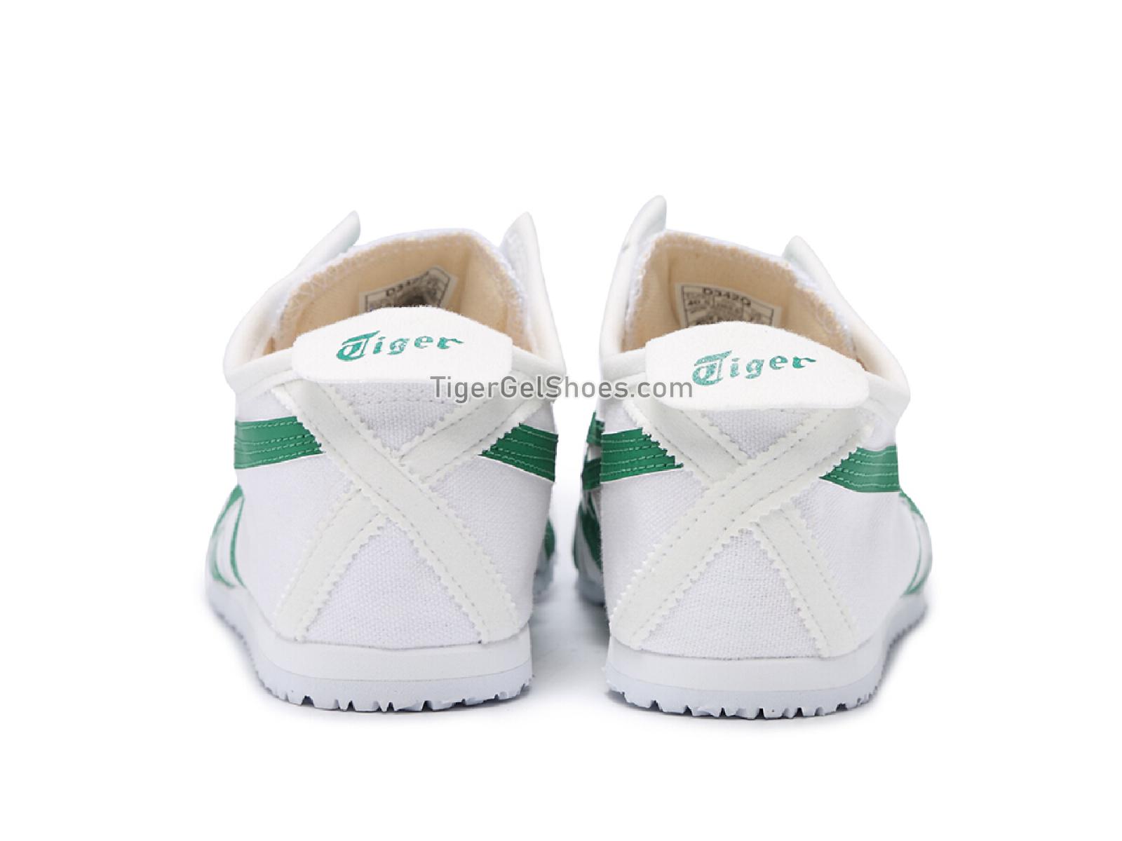 Onitsuka Tiger Mexico 66 SLIP-ON WHITE/GREEN GREEN D342Q-0184 Mens Womens Shoes