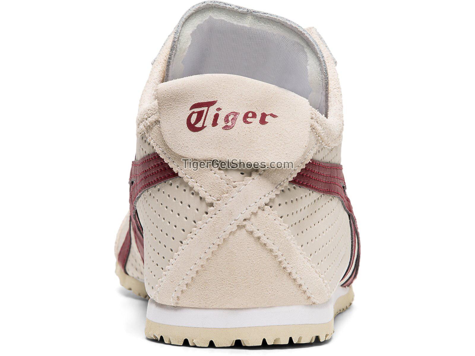 Onitsuka Tiger Mexico 66 SLIP-ON OATMEAL/BEET RED 1183A621-250 Mens Womens Shoes