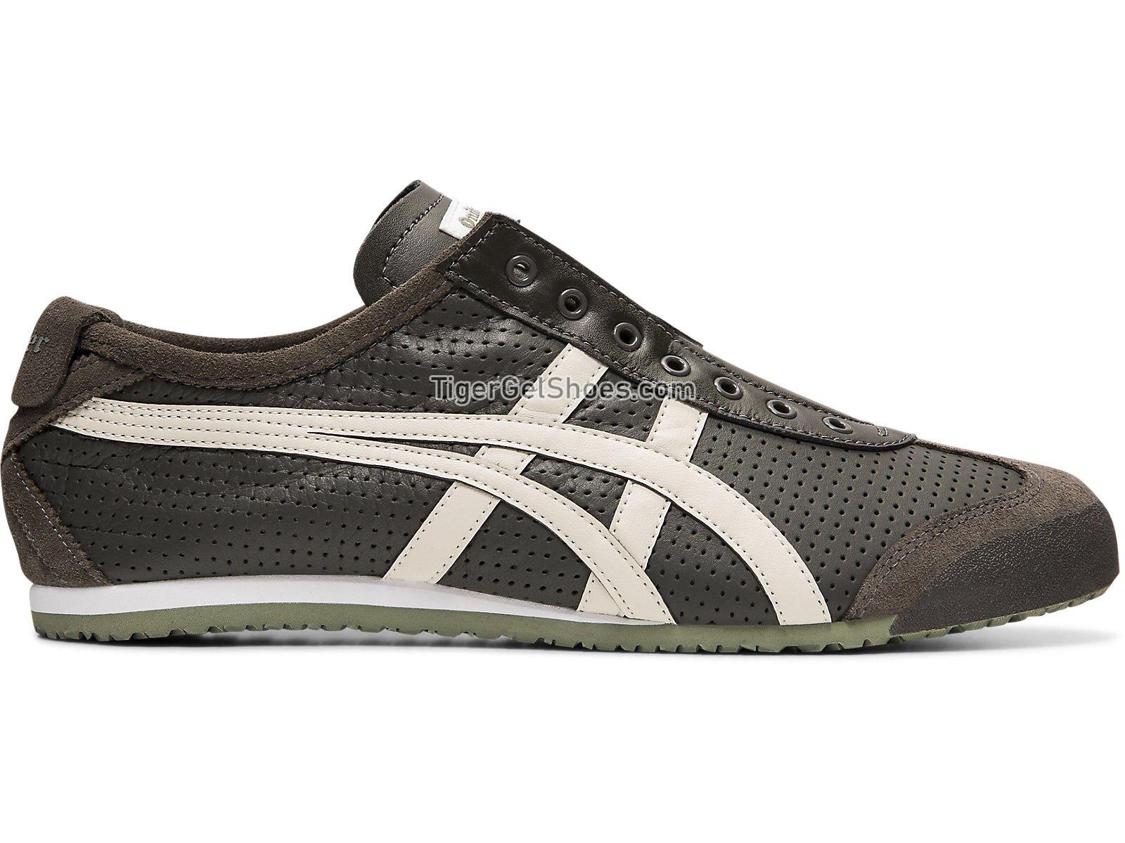 Onitsuka Tiger Mexico 66 SLIP-ON DARK SEPIA/OATMEAL 1183A621-251 Mens Womens Shoes