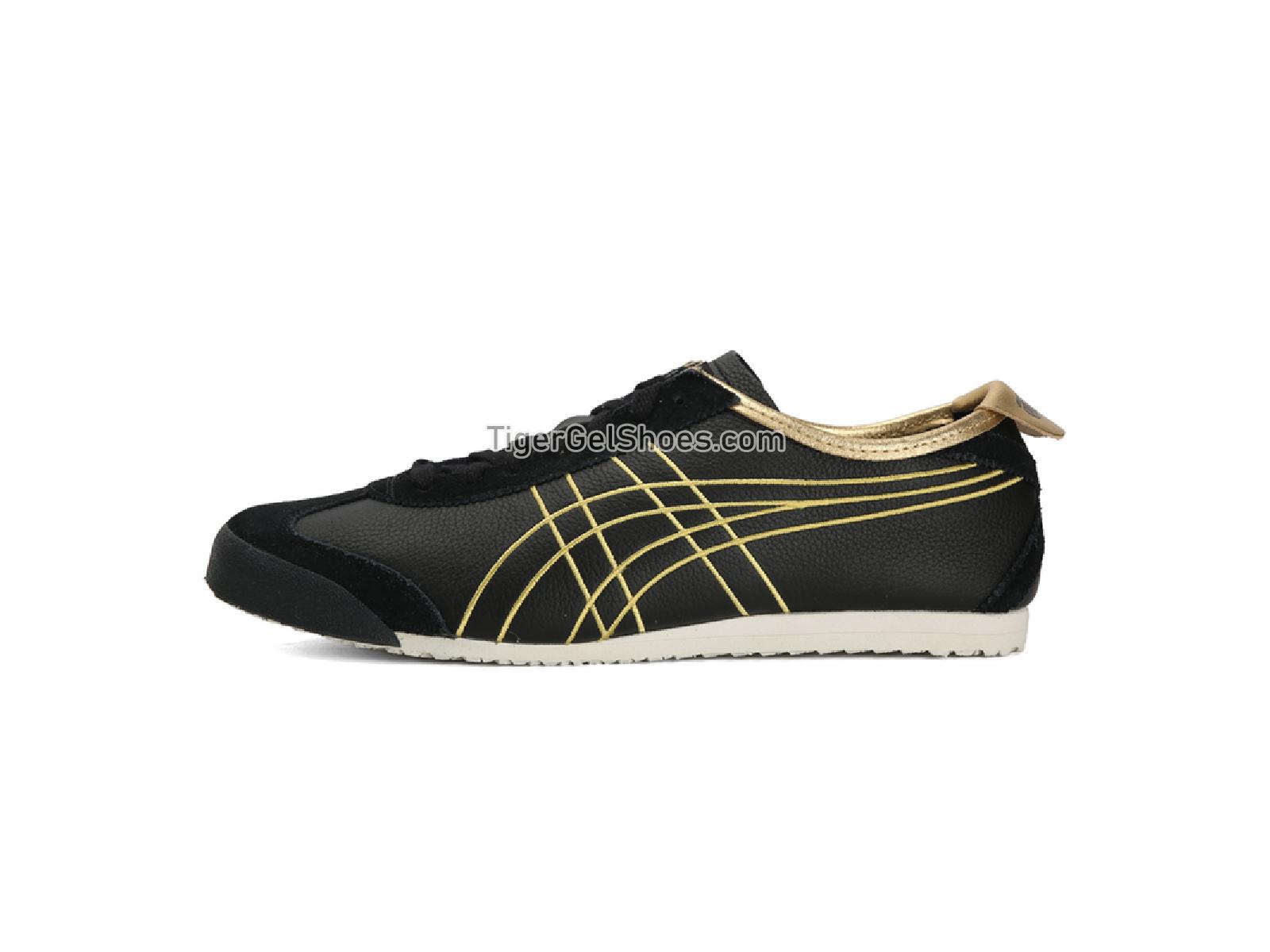 Onitsuka Tiger Mexico 66 BLACK/RICH GOLD 1183A349-001 Mens Womens Shoes