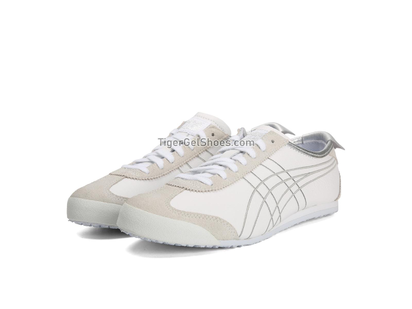 Onitsuka Tiger Mexico 66 WHITE/SILVER 1183A349-100 Mens Womens Shoes