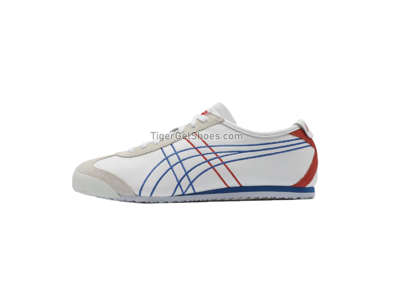 Onitsuka Tiger Mexico 66 White/Red/Blue 1183A650-102 Mens Womens Shoes