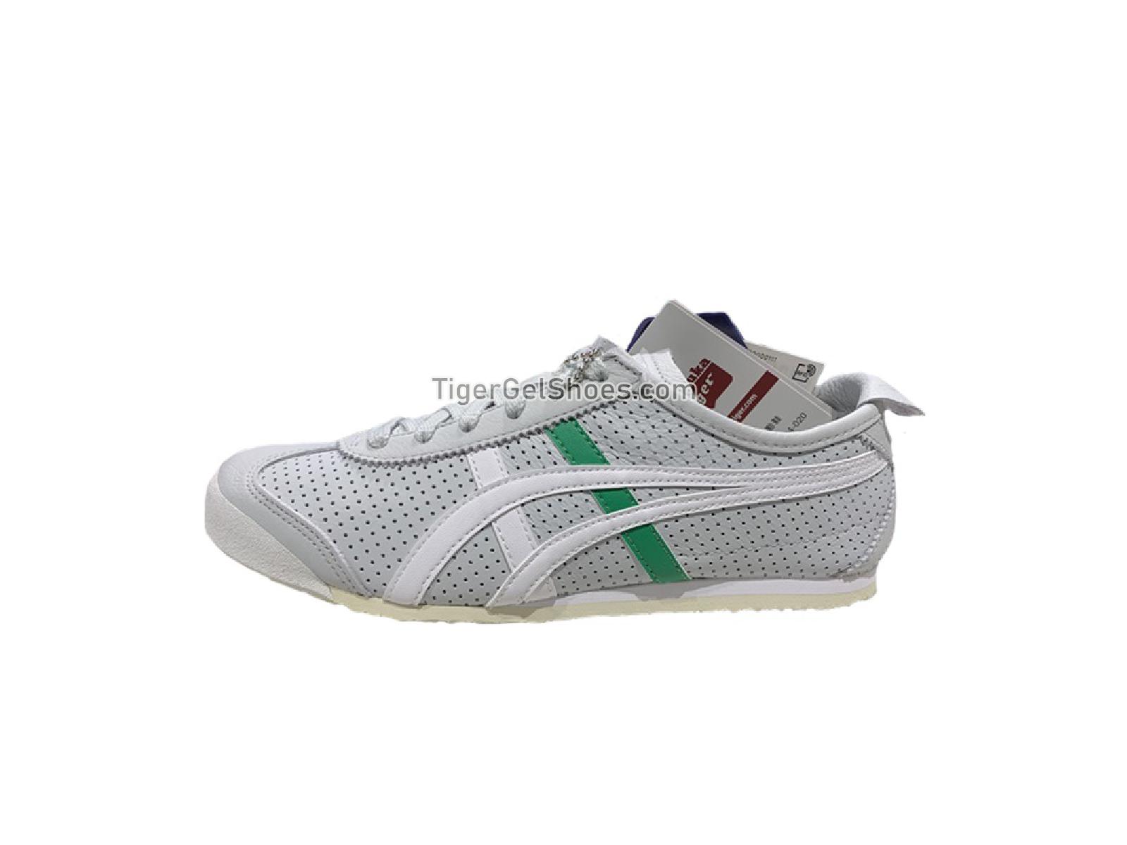 Onitsuka Tiger Mexico 66 Polar Shade/White/Green 1183A694-020 Mens Womens Shoes