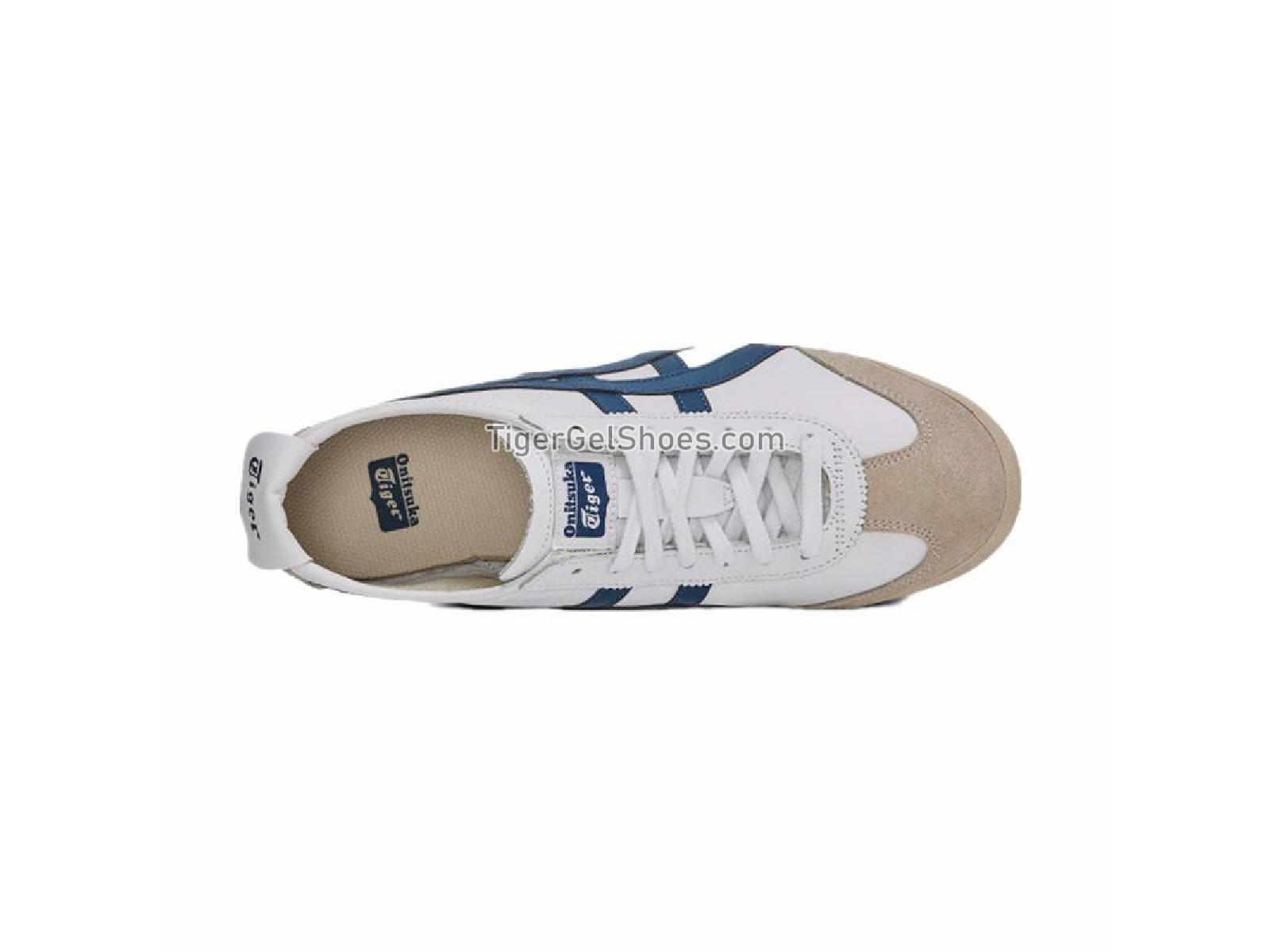 Onitsuka Tiger Mexico 66 WHITE/POSEIDON D4J2L-0158 Mens Womens Shoes