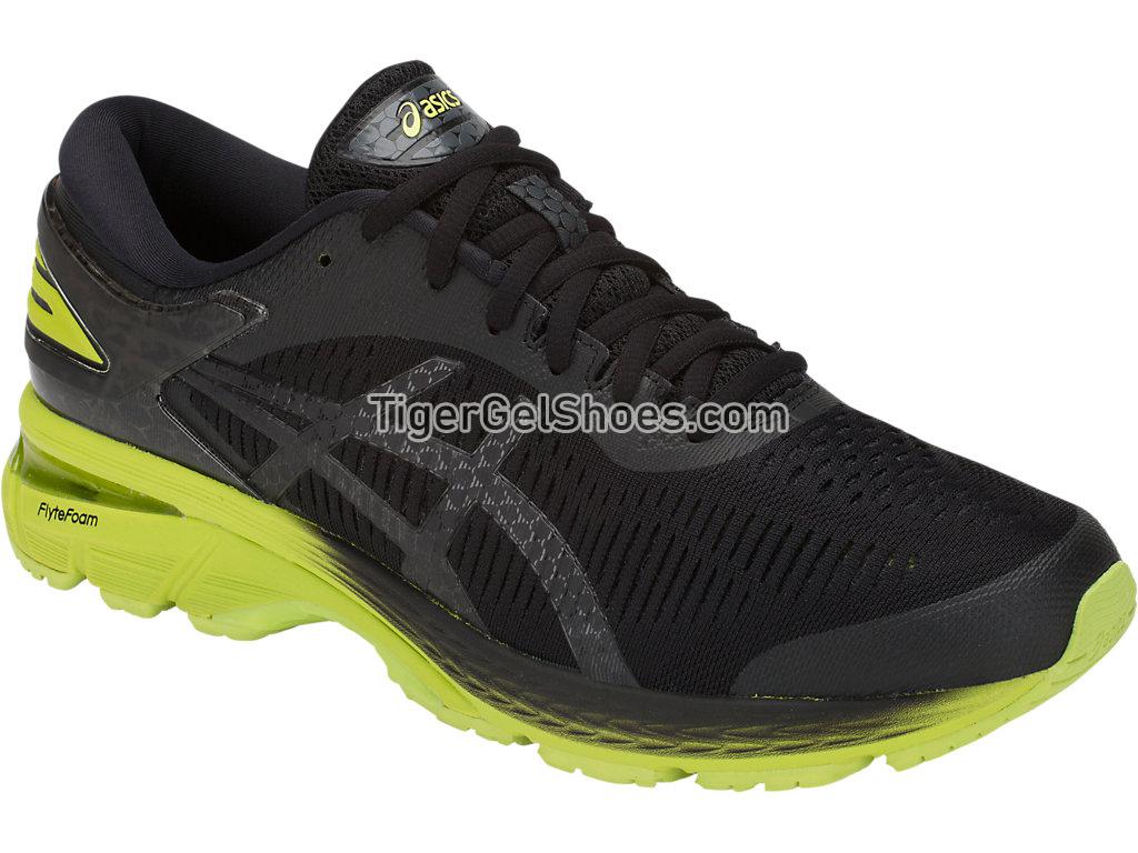 Asics GEL-Kayano 25 Black/Neon Lime 1011A019-001 Mens Running Shoes
