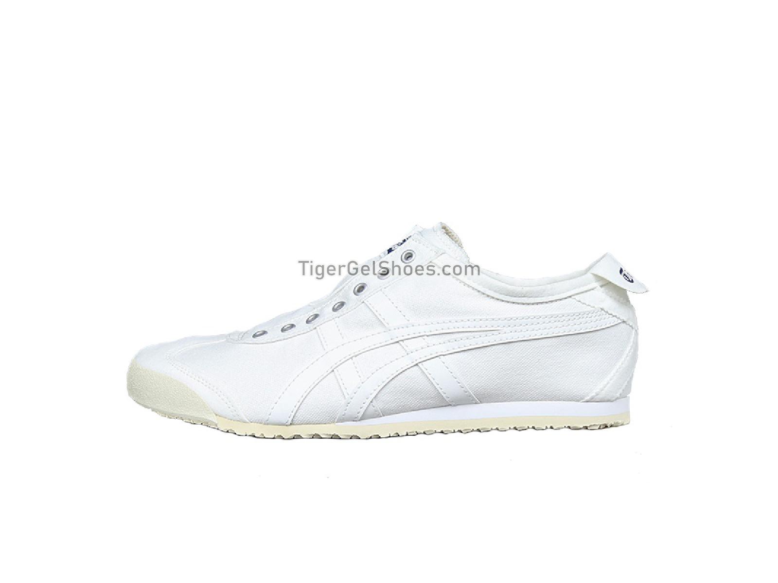Onitsuka Tiger MEXICO 66 SLIP-ON WHITE/WHITE TH528N-0101 Mens Womens Shoes