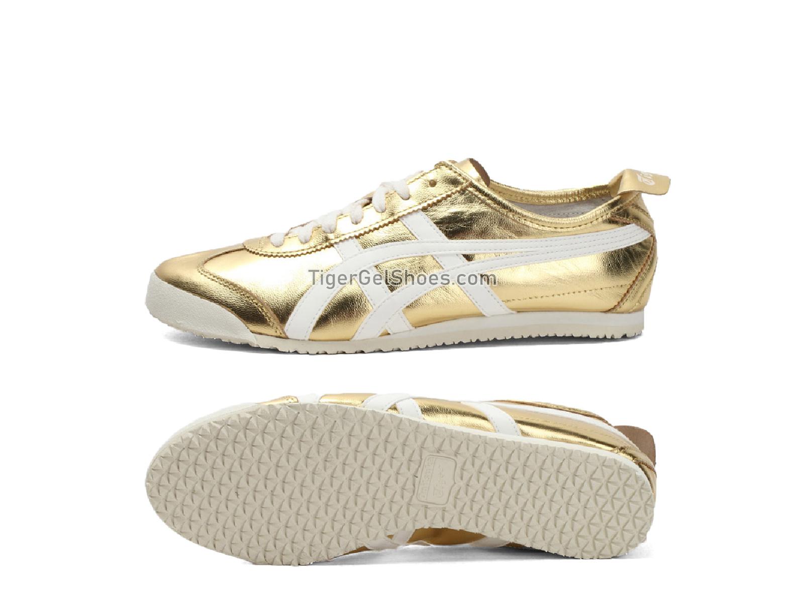 Onitsuka Tiger MEXICO 66 Gold/White THL7C2-9401 Mens Womens Shoes