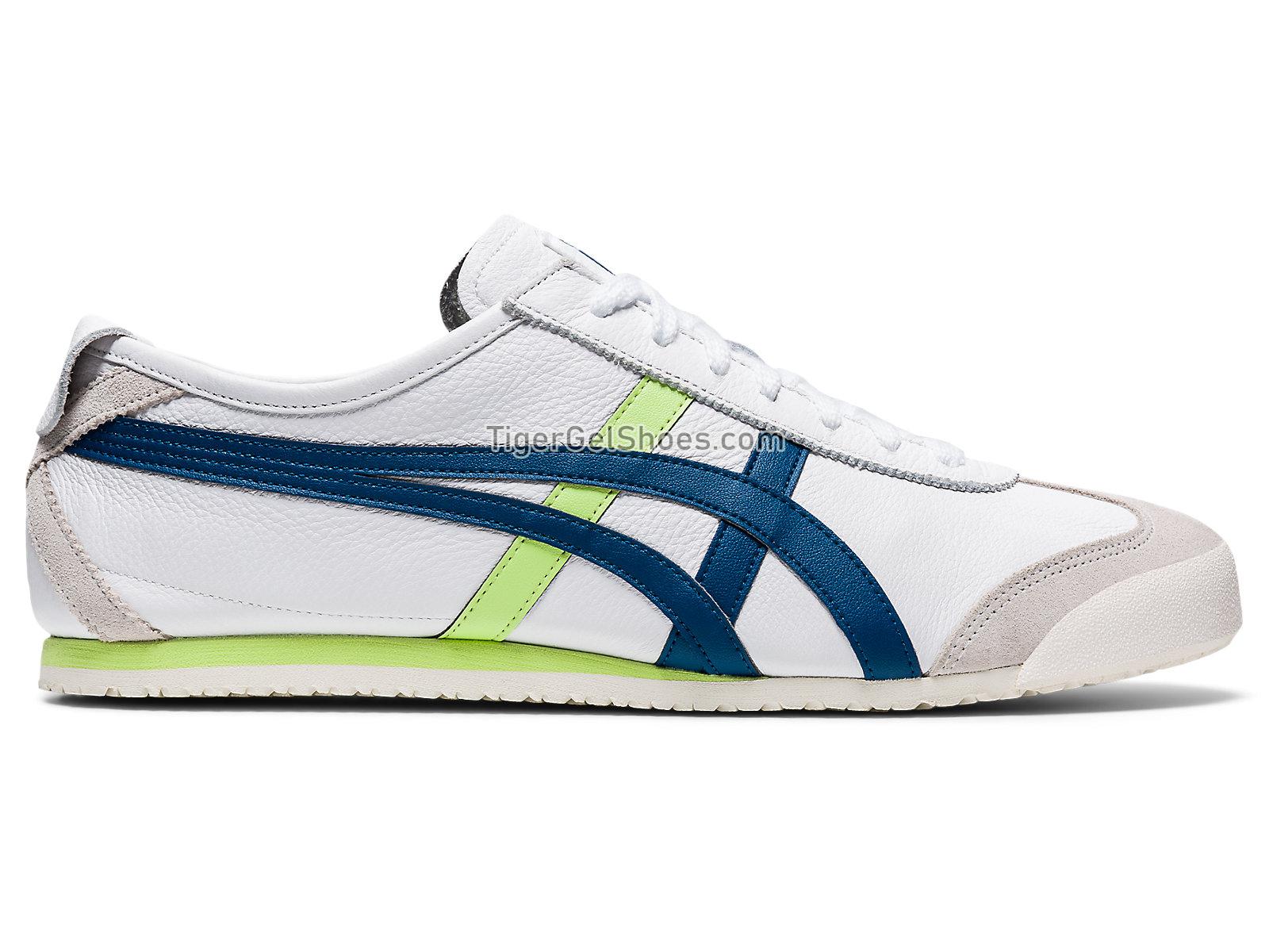 Onitsuka Tiger Mexico 66 White/mako Blue 1183a201-107 Mens Womens Shoes
