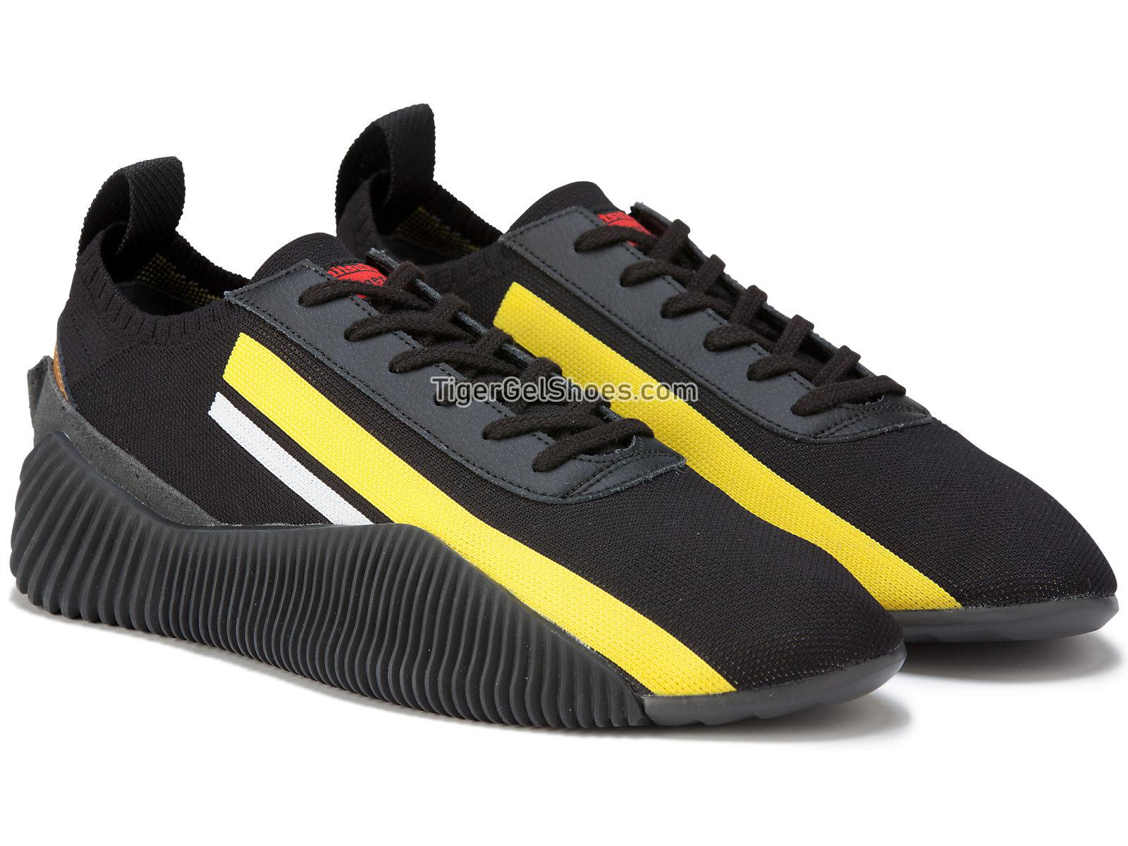 Onitsuka Tiger Acromount Knit Black/vibrant Yellow 1183b469-001 Mens Womens Shoes