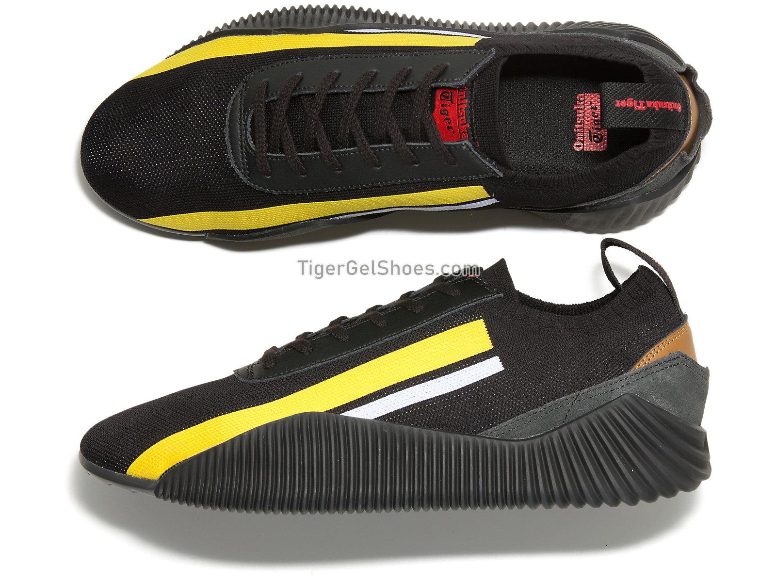 Onitsuka Tiger Acromount Knit Black/vibrant Yellow 1183b469-001 Mens Womens Shoes