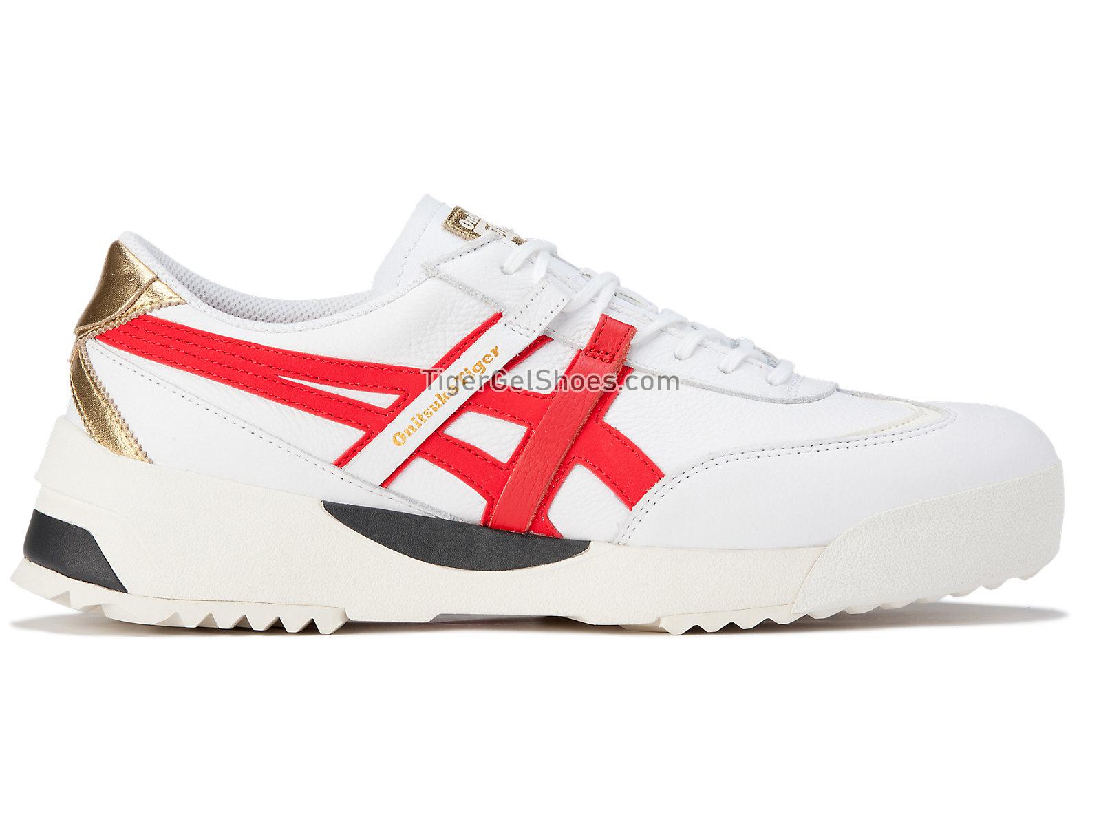 Onitsuka Tiger Delegation Ex White/classic Red 1183b573-100 Mens Womens Shoes