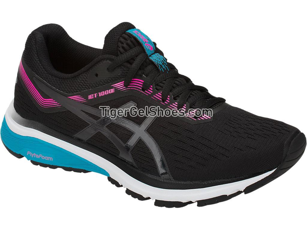 Asics GT-1000 7 Black/Pink Glow 1012A030-003 Womens Running Shoes