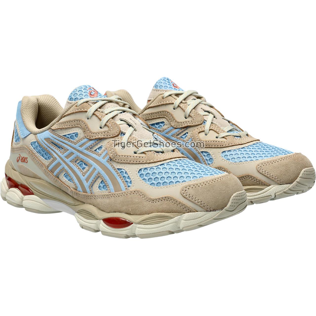 Asics Gel-nyc Harbor Blue/Wood Crepe 1203A372-401 Mens Womens Shoes