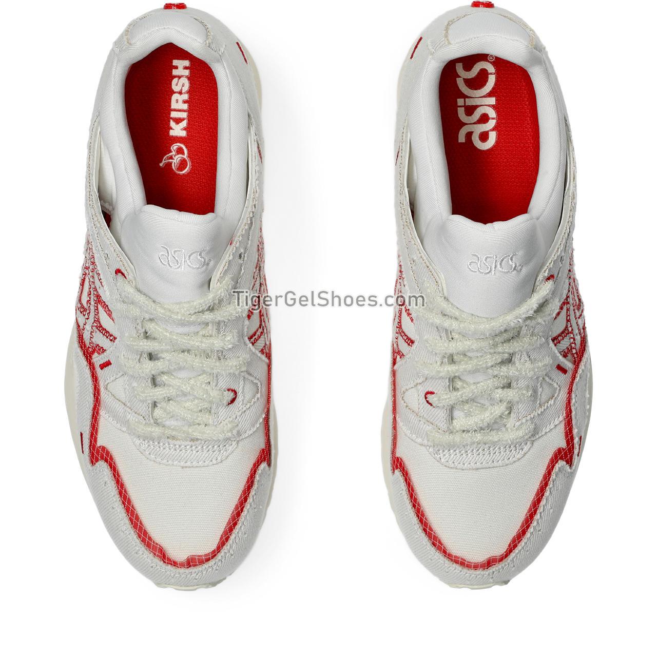 Asics X Kirsh Gel-lyte V Cream/Fiery Red 1203A363-100 Mens Womens Shoes