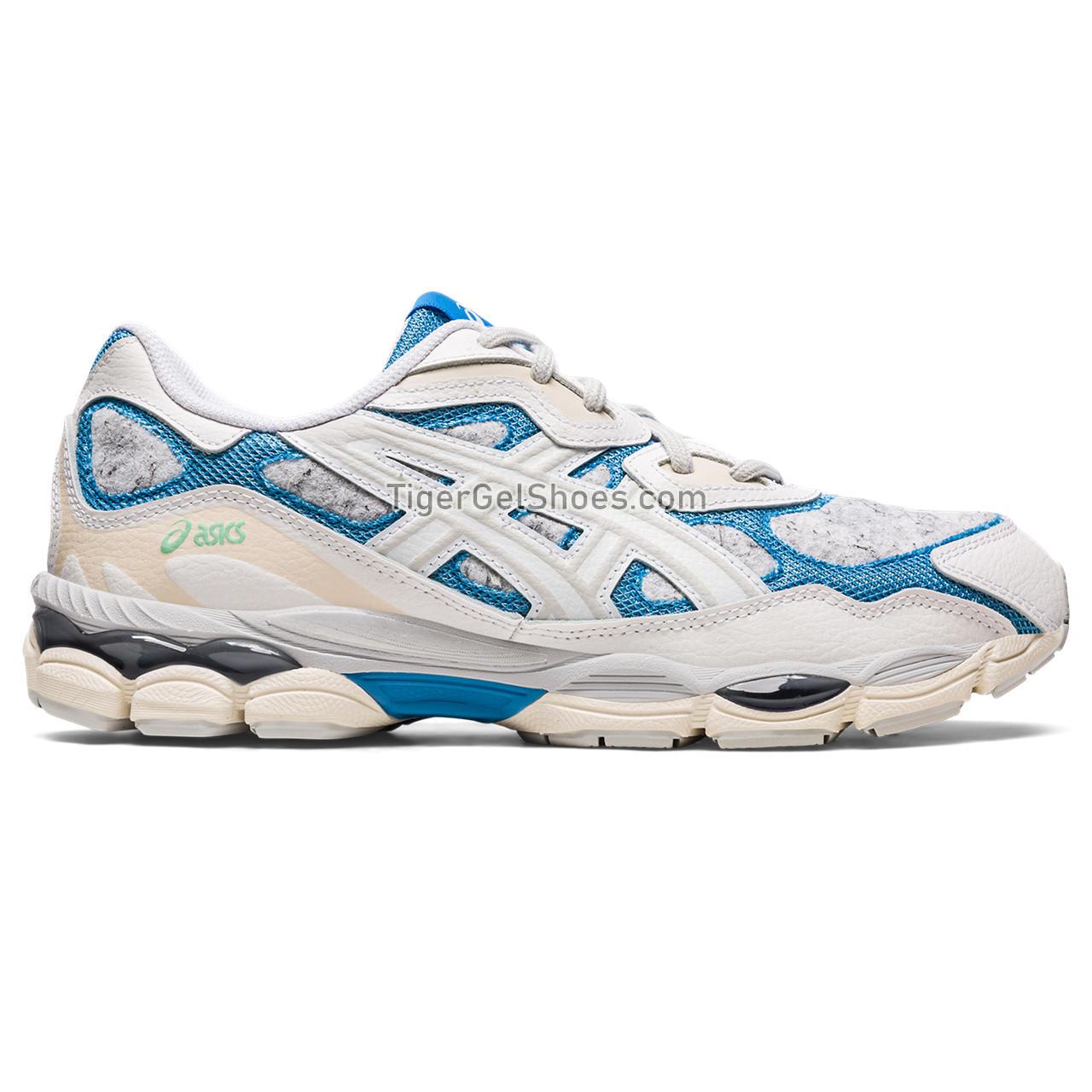 Asics Gel-nyc White/Dolphin Blue 1203A281-100 Mens Womens Shoes