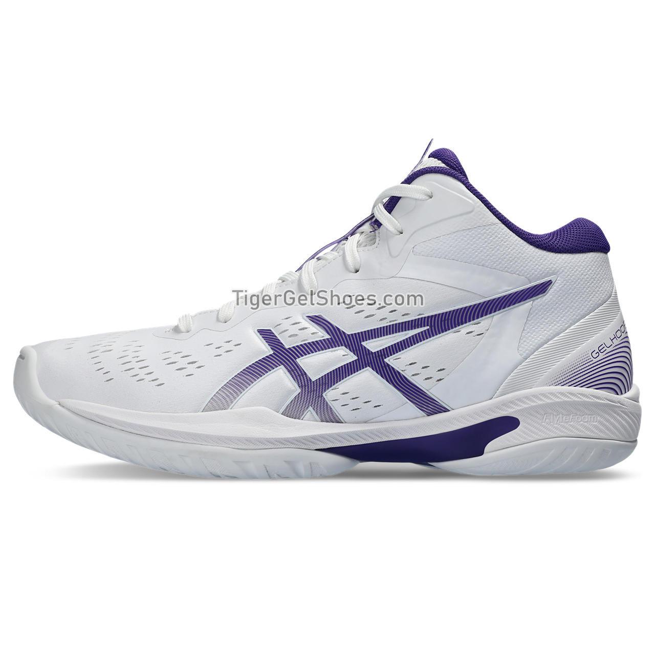 Asics Gelhoop V16 White/Gentry Purple 1063A078-102 Mens Womens Shoes
