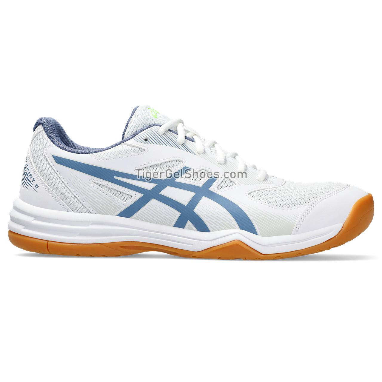 Asics Upcourt 5 White/Denim Blue 1071A086-104 Mens Shoes