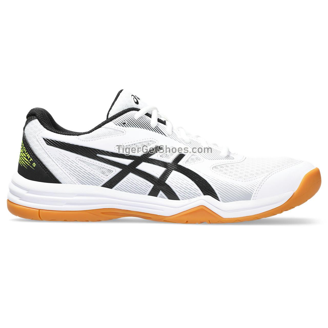 Asics Upcourt 5 White/Safety Yellow 1071A086-103 Mens Shoes