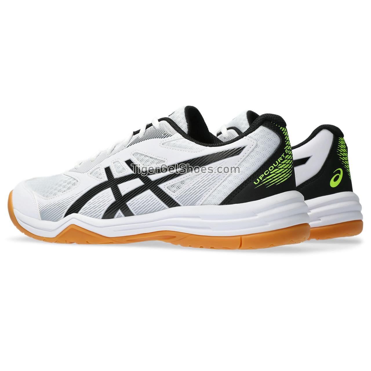 Asics Upcourt 5 White/Safety Yellow 1071A086-103 Mens Shoes