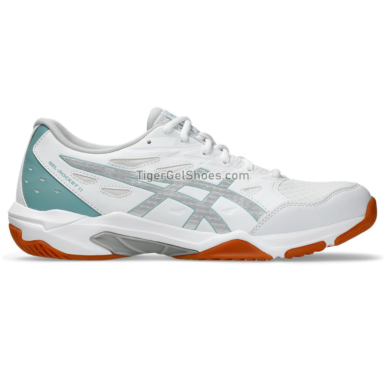 Asics Gel-rocket 11 White/Teal Tint 1073A065-102 Mens Womens Shoes