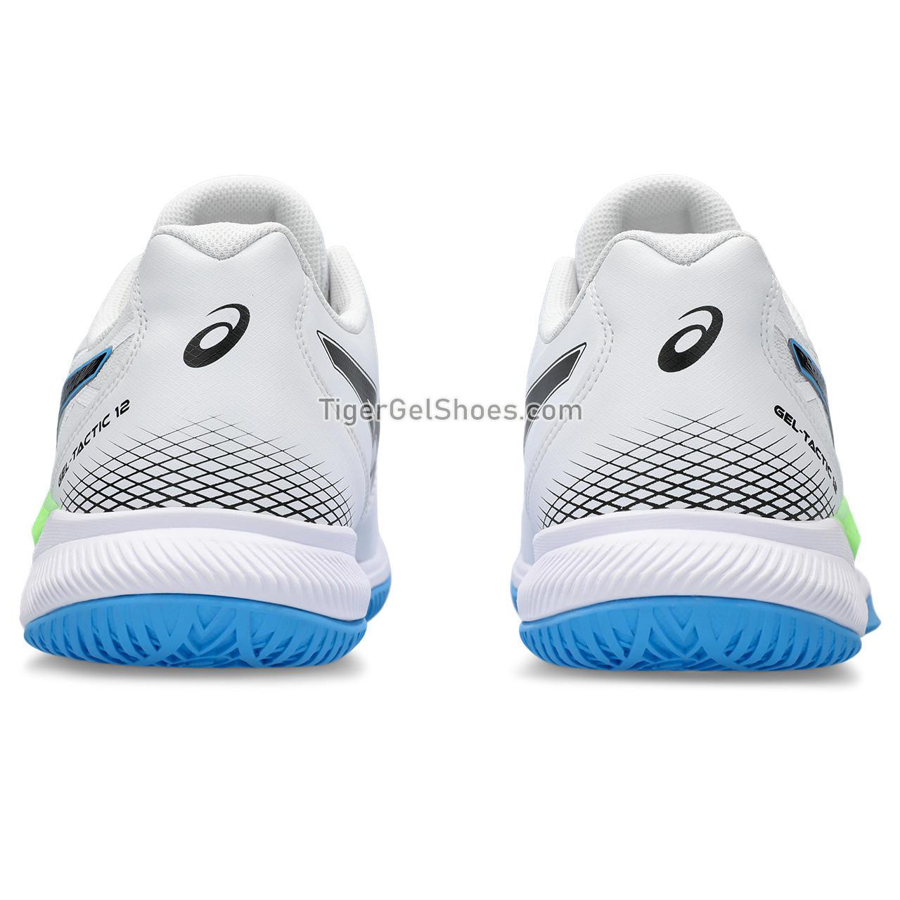 Asics Gel-tactic 12 White/Lime Burst 1073A058-102 Mens Womens Shoes