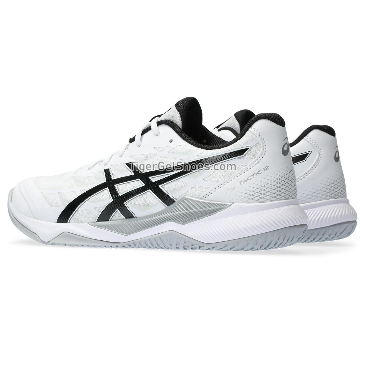 Asics Gel-tactic 12 White/Black 1071A090-100 Mens Shoes