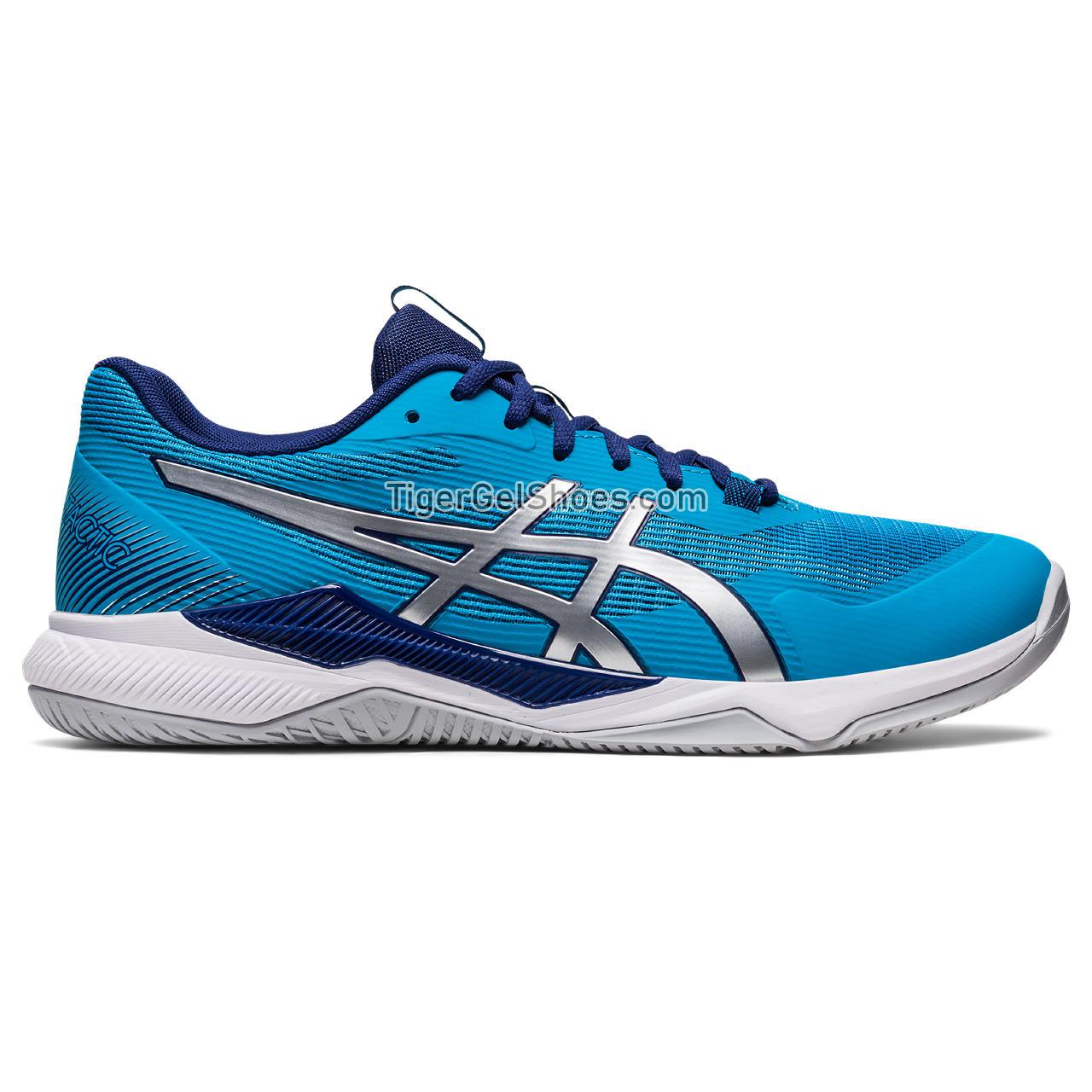 Asics Gel-tactic Island Blue/Pure Silver 1071A065-401 Mens Shoes