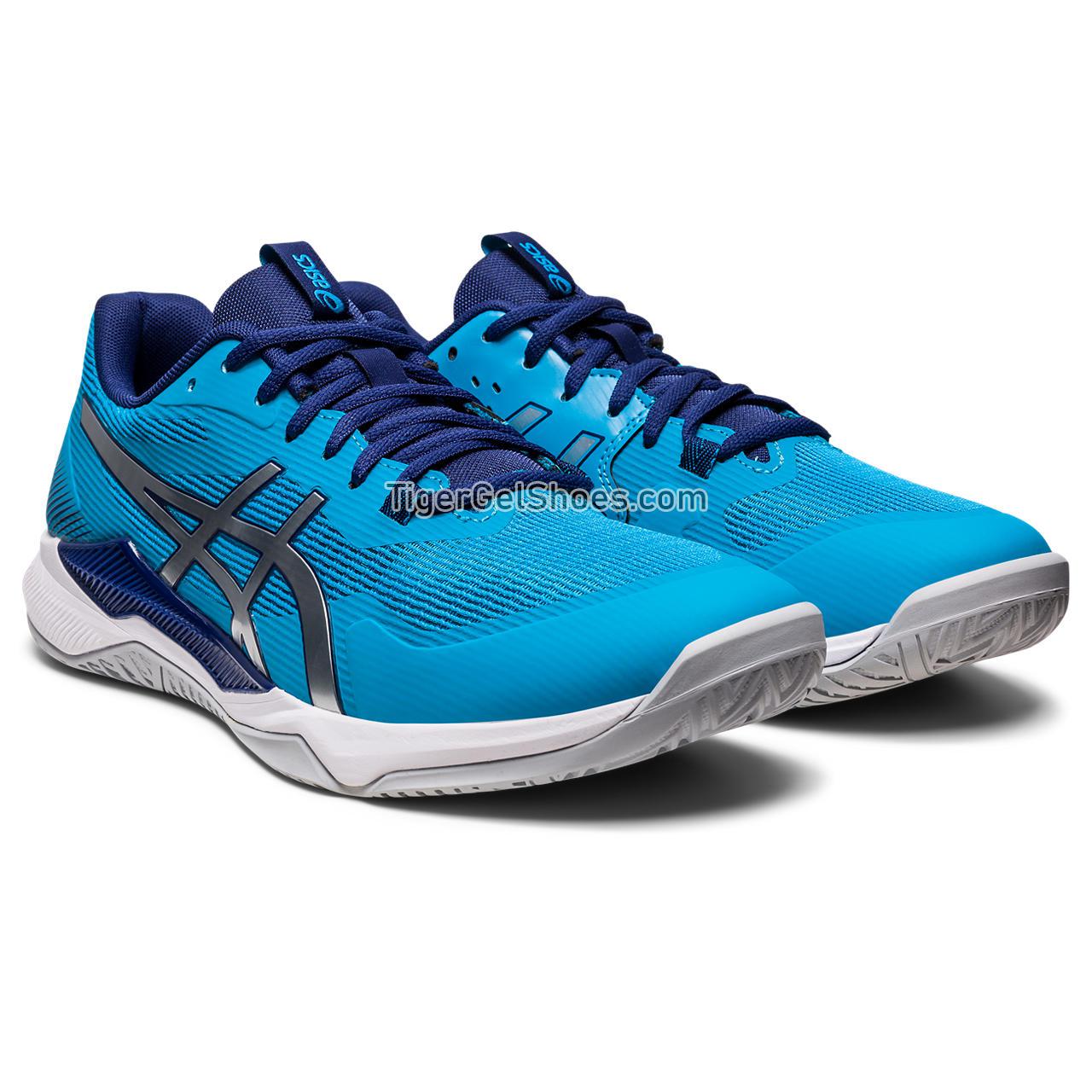 Asics Gel-tactic Island Blue/Pure Silver 1071A065-401 Mens Shoes