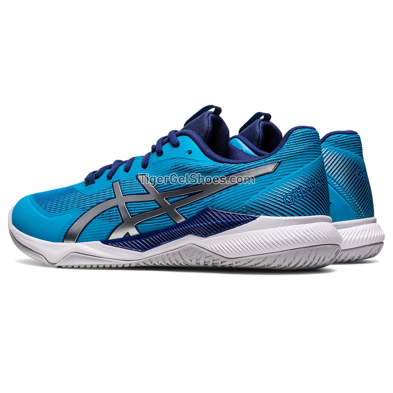 Asics Gel-tactic Island Blue/Pure Silver 1071A065-401 Mens Shoes