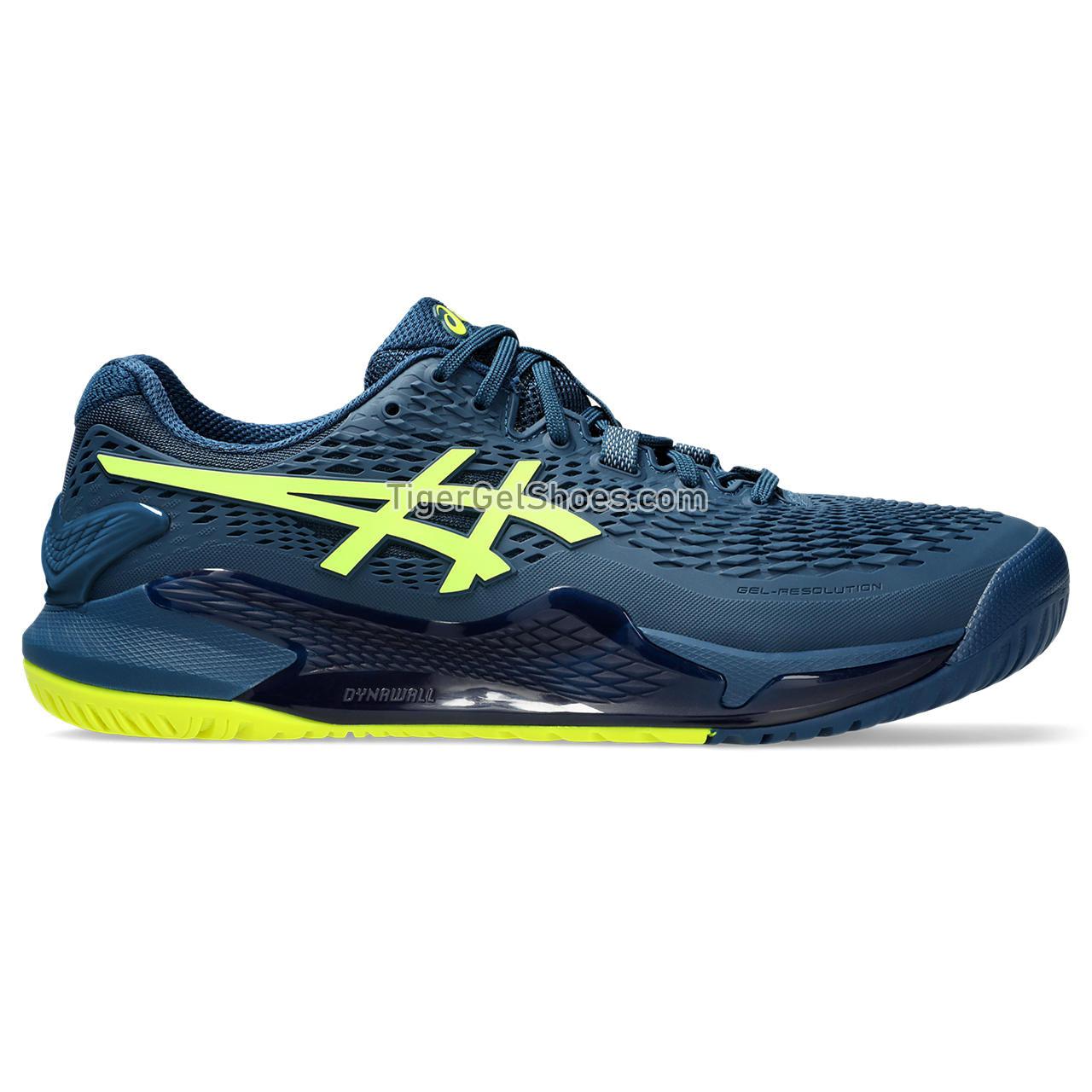 Asics Gel-resolution 9 (2e) Mako Blue/Safety Yellow 1041A376-404 Mens Shoes