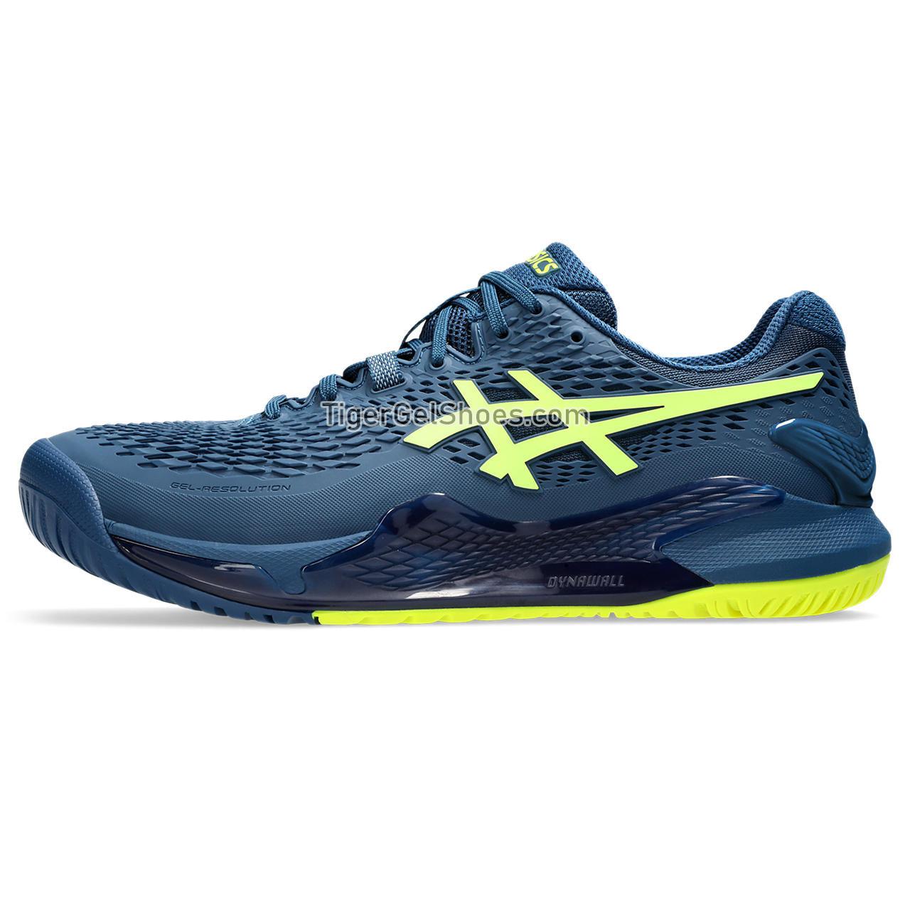 Asics Gel-resolution 9 (2e) Mako Blue/Safety Yellow 1041A376-404 Mens Shoes